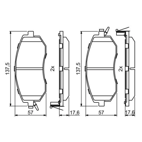 BRAKE PADS FOR DISC BRAKES - 6