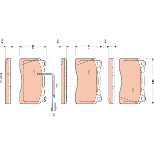 BRAKE PADS FOR DISC BRAKES - 0