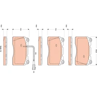 Brake pads for disc brakes