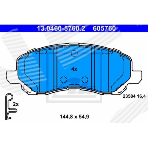 BRAKE PADS FOR DISC BRAKES - 0