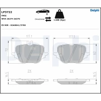 Brake pads for disc brakes