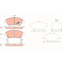 Brake pads for disc brakes