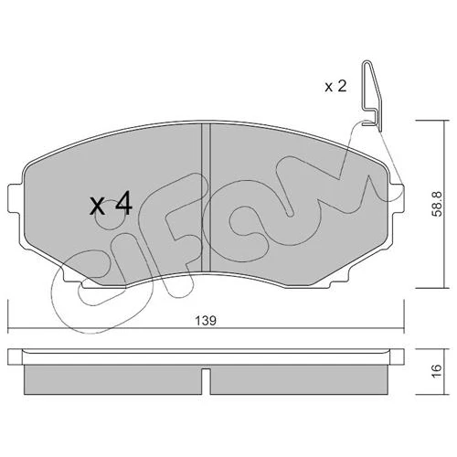 BRAKE PADS FOR DISC BRAKES - 0