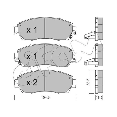 BRAKE PADS FOR DISC BRAKES - 0