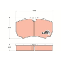 Brake pads for disc brakes