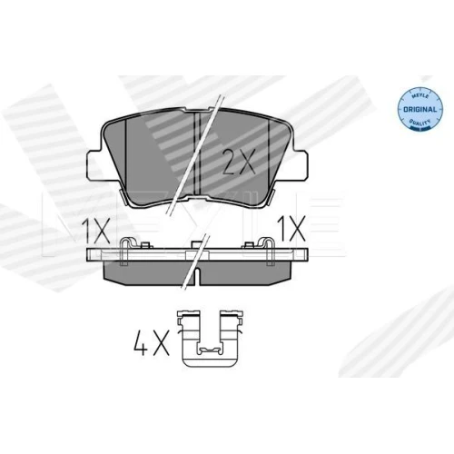 BRAKE PADS FOR DISC BRAKES - 1