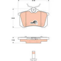 Brake pads for disc brakes