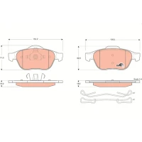 Brake pads for disc brakes