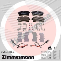 Brake pads for disc brakes