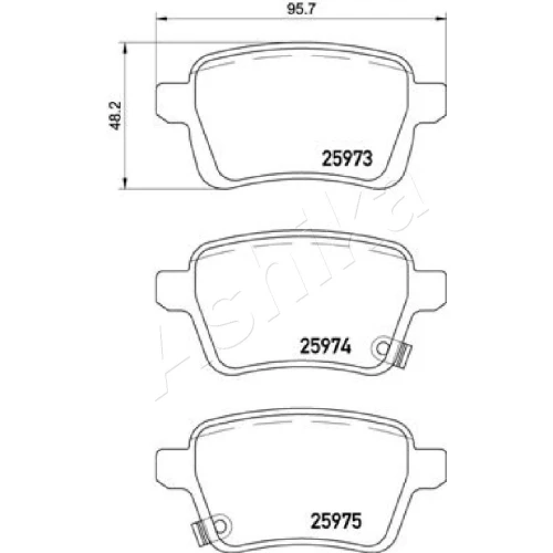 BRAKE PADS FOR DISC BRAKES - 1