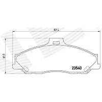 Brake pads for disc brakes