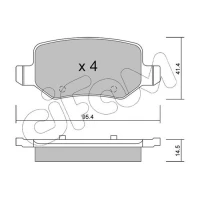 Brake pads for disc brakes