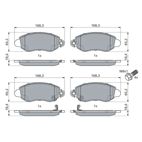 BRAKE PADS FOR DISC BRAKES - 4