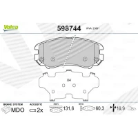 Brake pads for disc brakes