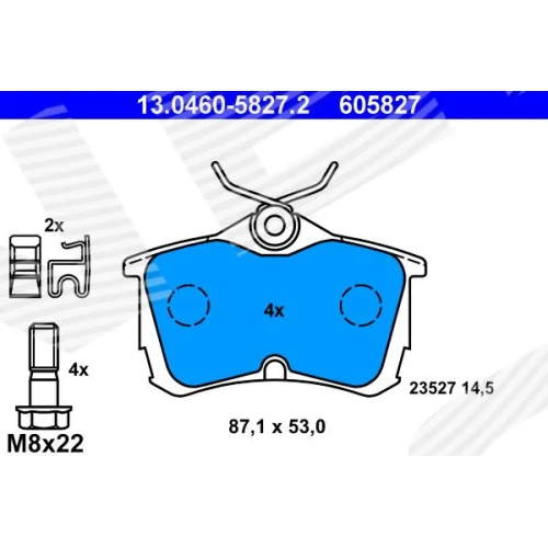 BRAKE PADS FOR DISC BRAKES - 0