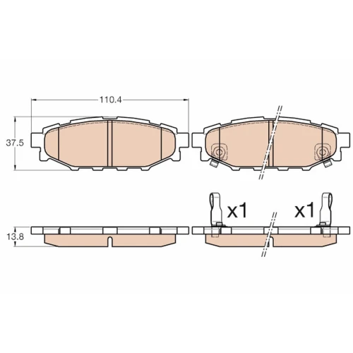 BRAKE PADS FOR DISC BRAKES - 0