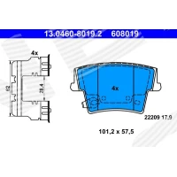 Brake pads for disc brakes