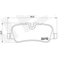 Brake pads for disc brakes