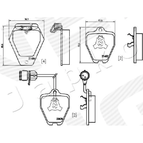 BRAKE PADS FOR DISC BRAKES - 1