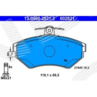 Brake pads for disc brakes