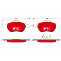 Brake pads for disc brakes