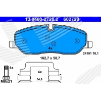 Brake pads for disc brakes