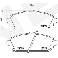 Brake pads for disc brakes