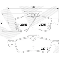 Brake pads for disc brakes