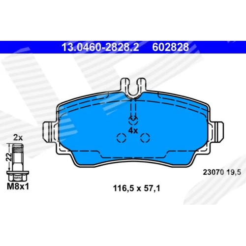 BRAKE PADS FOR DISC BRAKES - 0