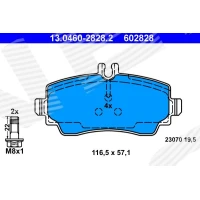 Brake pads for disc brakes