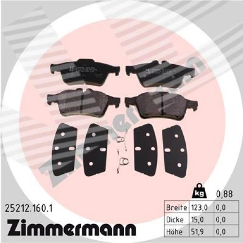 BRAKE PADS FOR DISC BRAKES - 0