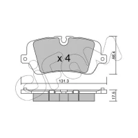 Brake pads for disc brakes