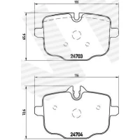 Brake pads for disc brakes