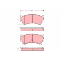 Brake pads for disc brakes