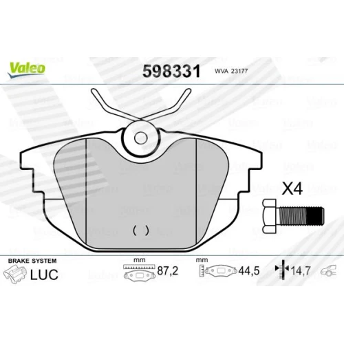 BRAKE PADS FOR DISC BRAKES - 0