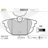 Brake pads for disc brakes