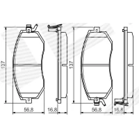 Brake pads for disc brakes