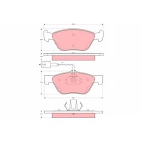 Brake pads for disc brakes