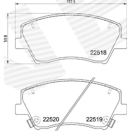 BRAKE PADS FOR DISC BRAKES - 0