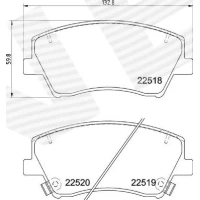 Brake pads for disc brakes