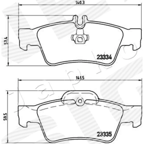 BRAKE PADS FOR DISC BRAKES - 1