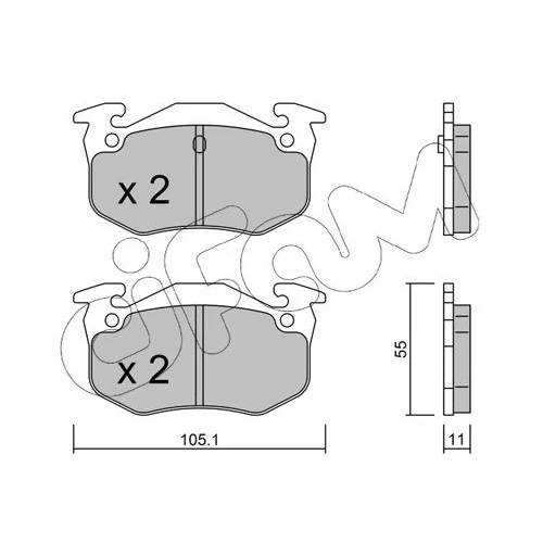 BRAKE PADS FOR DISC BRAKES - 0