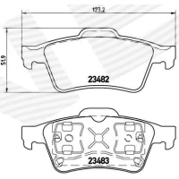 Brake pads for disc brakes