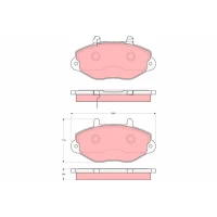 Brake pads for disc brakes