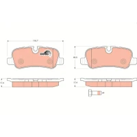 Brake pads for disc brakes