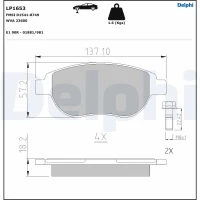 Brake pads for disc brakes