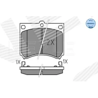 Brake pads for disc brakes