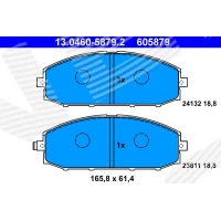 Brake pads for disc brakes