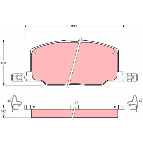 BRAKE PADS FOR DISC BRAKES - 0