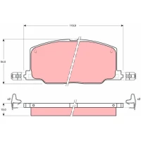 Brake pads for disc brakes